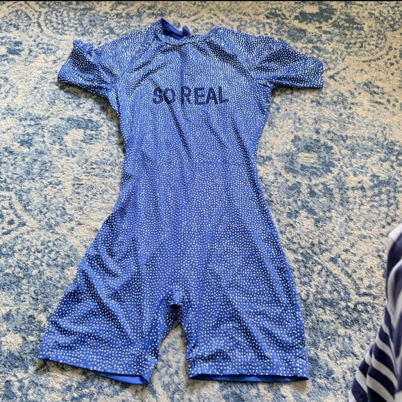 GSUWOO BLUE SPARKLY ONE PIECE SOREAL Women’s Size Small - Picture 1 of 7